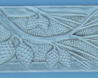 Pine Cone, Hand Made Subway Tile, Arts and Crafts, Mission Style