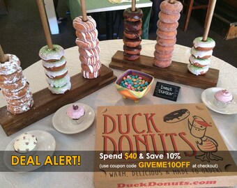Donut Display Stand Holds 10-50 Donuts - Create Your Own Amazing Donut Bar