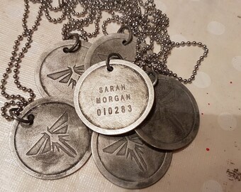 The Last of Us - Fireflies dogtag (custom etched aluminium with name and number of your choice)
