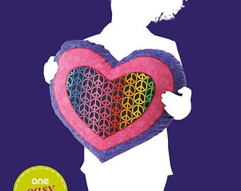 OOP Heart Pillow Sewing Pattern Simplicity 1841 Sew Simple Pattern One Size