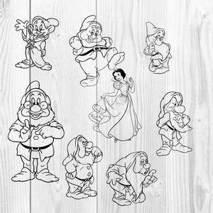 Free Free 138 Snow White And Seven Dwarfs Svg SVG PNG EPS DXF File