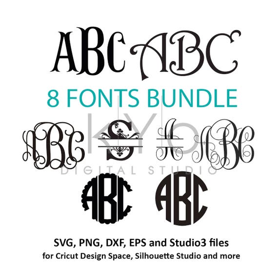 Fonts for Cricut svg files Font svg files Cricut Monogram ...