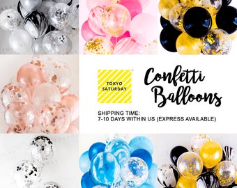 Confetti Party Decoration Balloons - Celebration, Set of 20/40, Wedding, Birthday, Party