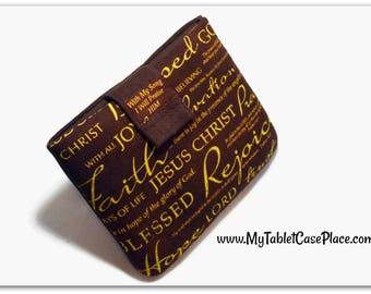 Tablet Case, iPad Case, Bible, Love of Lord, iPad Mini Case, Kindle Case, Tablet Sleeve, Cozy, Handmade, FOAM Padding, Birthday Gift