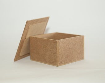 Wooden Box with Removable Lid