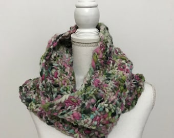 The Corkscrew Cowl in Hand Spun Wool