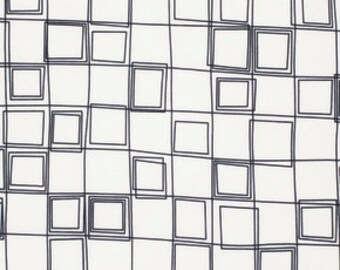 Cotton fabric | Erin McMorris | Free Spirit Fabrics | Distrikt Parallels | PWEM072.White | Fabric for Quilting and Sewing Projects