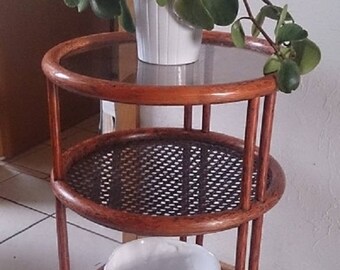 Vintage side Table Trolley Vintage Trolley | 60s Glass
