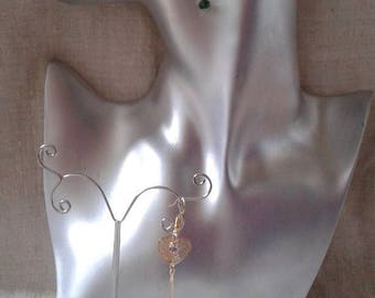 Earrings "Golden Heart"