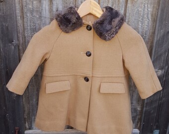 Girls 1950's Vintage Coat