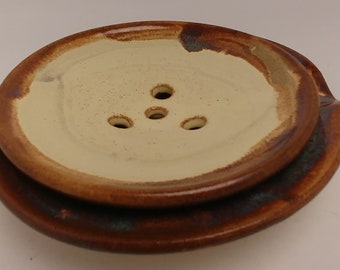 Sunny Yellow Two Piece Draining Soap Dish
