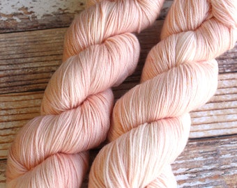 Ines - Coral - Hand Dyed Yarn - 100% Super Wash Merino