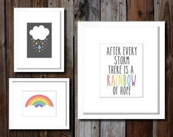 Custom Printable Rainbow Baby Pregnancy Announcement Photo