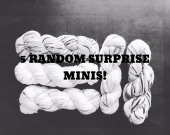 Set of 5 Suprise Sock Yarn Minis