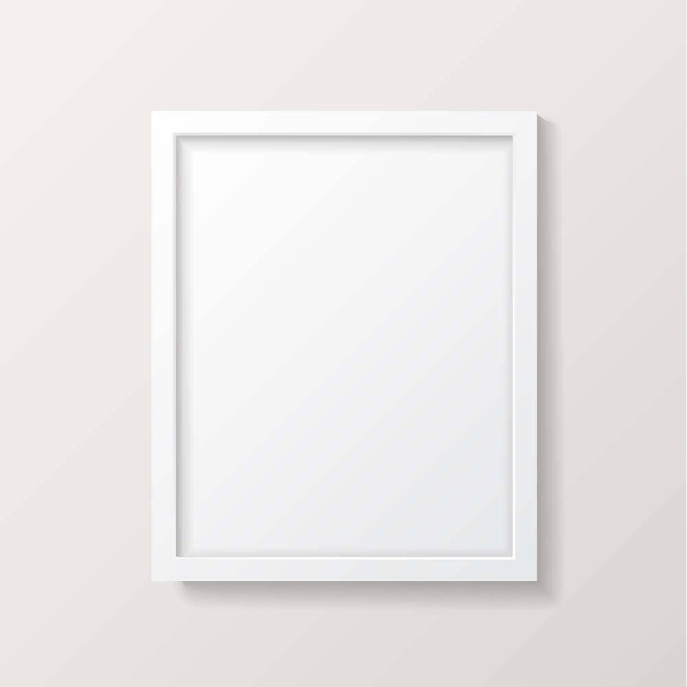 Frame Mockup White Picture Frame Empty Frame Poster Mock