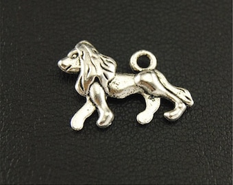 20pcs Antique Silver Lion Charms Pendant A1675