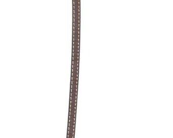 Foncepour brown flat leather bracelet