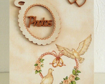 "Sweet collombe" photo keepsake box