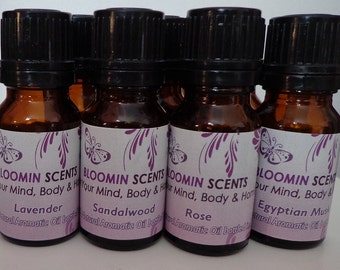 A Variety of Fragrance Oils for Oil Burners, Potpourri, Resins + More, Lavender, Patchouli, Nag Champa, Rose, Vanilla, White Linen, Angel