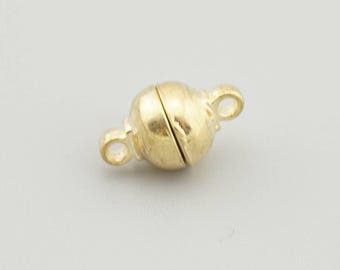 10sets 8mm Gold Magnetic Clasp Connector C007