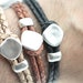 10 pairs as SET Button Clasps for 4 mm leather bracelets. (zm538)