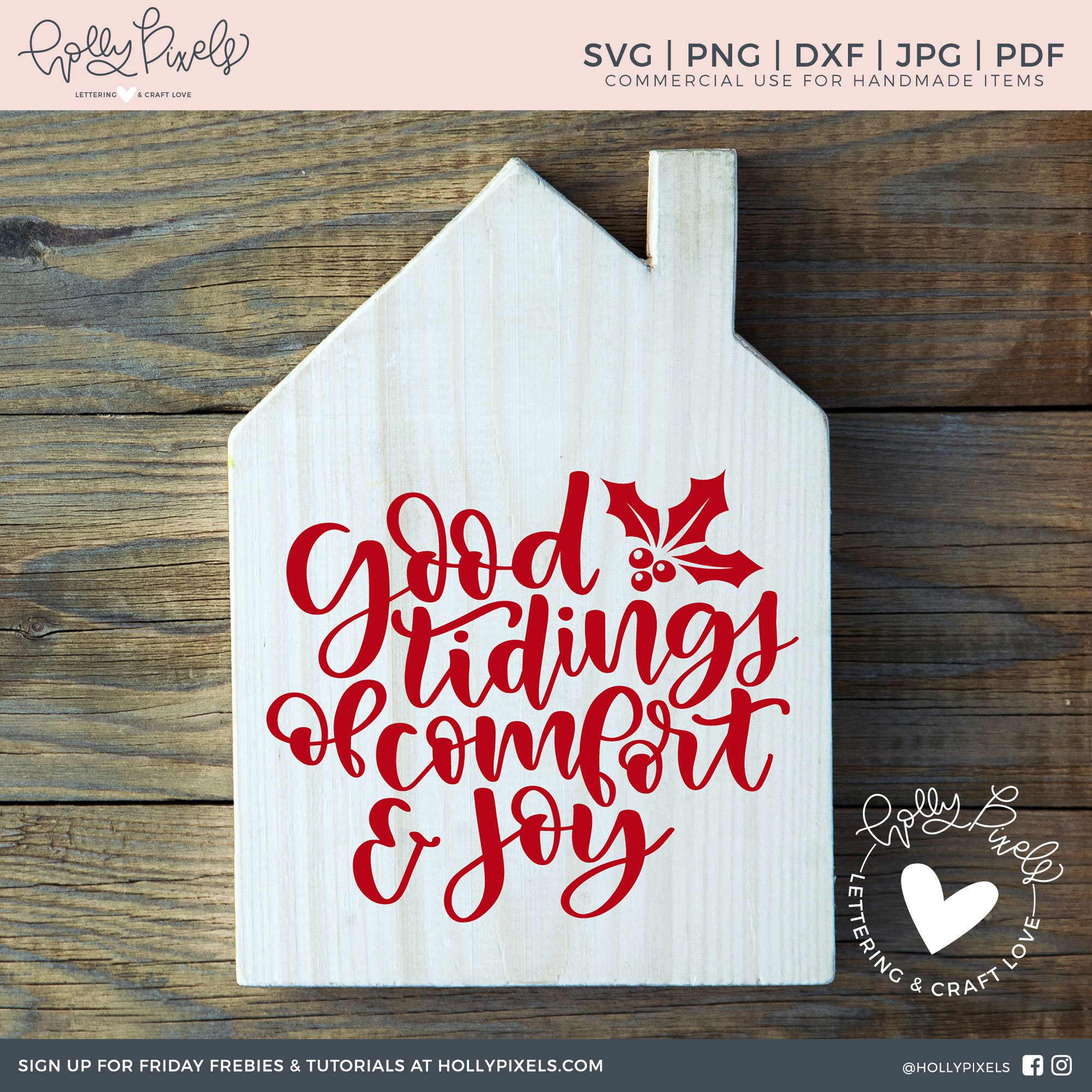 Cricut Christmas SVG Good Tidings of fort and Joy