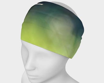 Snail Yoga headband, Workout Headband, No Slip Headband, Green Hair Band, Nature Headband, Running Headband, Active Wear, Spandex Head Wear