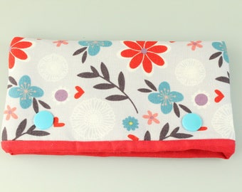 Red Flower Needle Cosy/ Case/ Protector