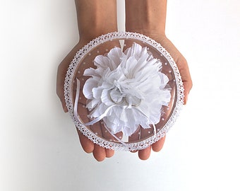 Unique Ring Pillow, Ring Pillow Alternative, Ring Holder, Floral Ring Holder, Wedding Ring Holder, Boho Wedding, Floral Ring Holder, Flowers