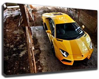LAMBORGHINI AVENTADOR Canvas/Poster Wall Art Pin Up HD Gallery Wrap Room Decor Home Decor Wall Decor