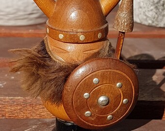 Dinky Vintage Teak Wood Viking Gonk Figure