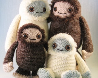 Yeti and Bigfoot Amigurumi Pattern PDF - Crochet Pattern