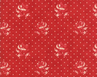 Farmhouse Reds by Minick & Simpson - Polka Dots/Flowers - Red - Moda 14851 11