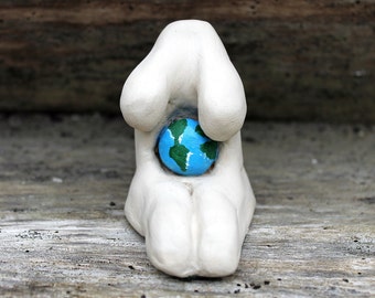 Gaia Earth Goddess, Mother Goddess altar decor, pagan altar statue, pagan Goddess figure, wiccan diety, fertility symbol, pagan sculpture