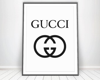 GUCCI Poster * Gucci Logo Fashion Decor Gucci Inspired Gucci Art Gucci Party Fashion Party Gucci shirt Gucci Print Gucci Wall Art Gucci Sign