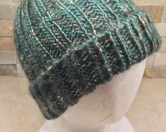 Huntet green Ribbed cap