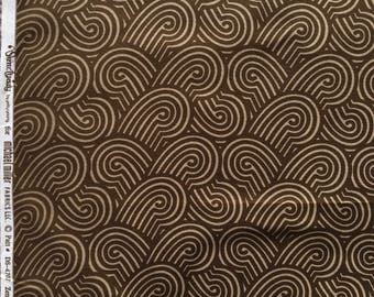 Zen Garden expresso Sanctuary Michael Miller fabric FQ or more