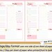 BIG Happy Planner PRINTABLE Daily Calendar Inserts / Refills
