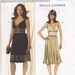 Butterick 4915 Pretty Sleeveless Dress Two Styles Slightlly Flared Skirt Top Has Crossed Top Sizes 14-16-18-20 Uncut