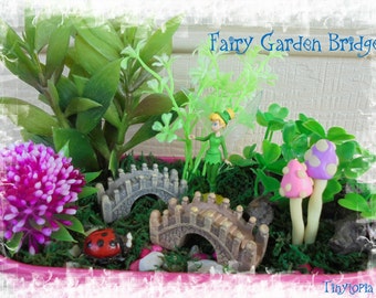 Fairy Garden Terrarium Miniature Bridge