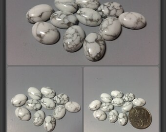 Howlite Cabochon 10x14mm