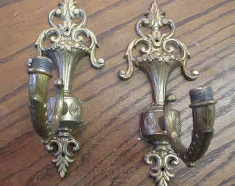 Vintage, Pair Antique 1920-30 Wall Light Sconce - Great Architectural Salvage finds - Estate find!