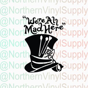 Mad hatter svg | Etsy