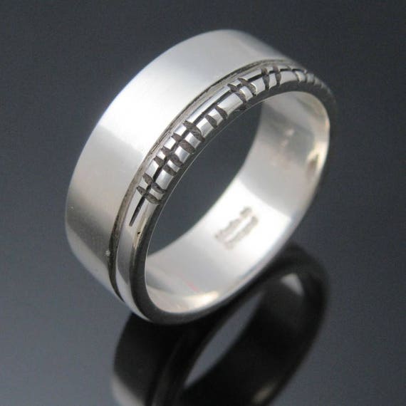 Personalized Ogham Ring | Handmade in Ireland | Celtic Ogham Wedding Band | Free Worldwide Shipping