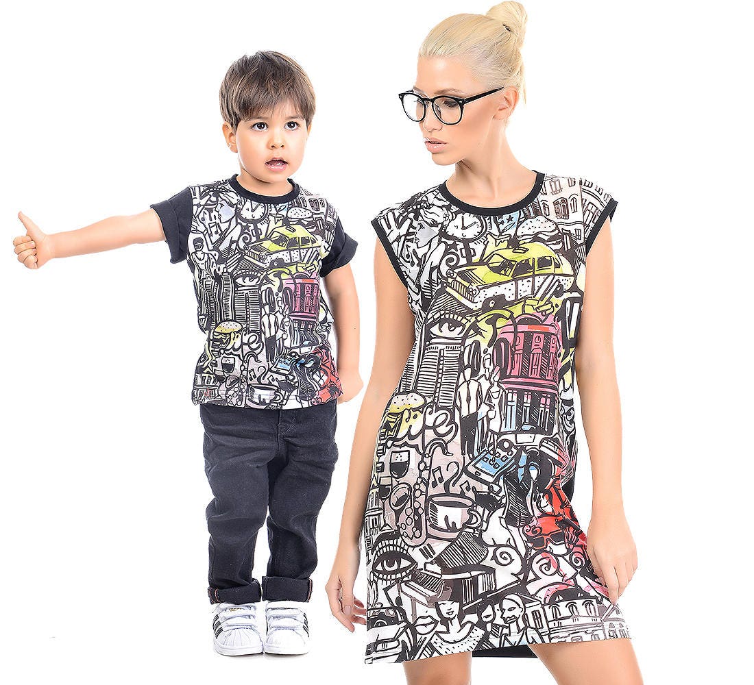 matching mum and son outfits