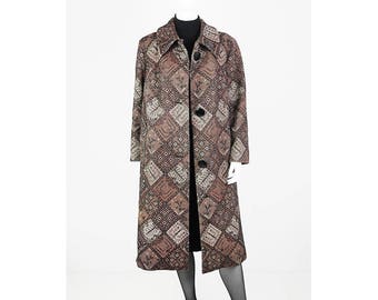 Long Vintage Tapestry Coat