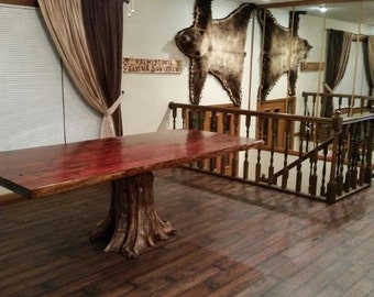Stump Table, Live Edge Dining Table, Live Edge Table, Cedar Table, Cedar Stump Table, Dining Table