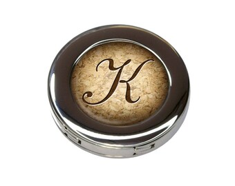 Letter K On Cork Design Foldable Purse Handbag Hook Hanger Holder