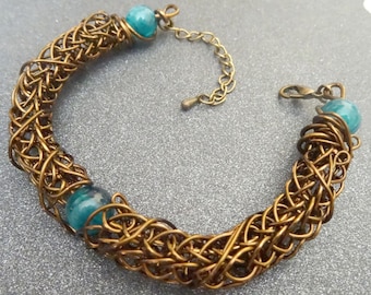 Viking knit bracelet 1