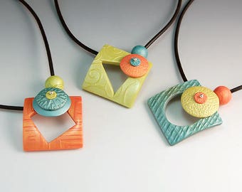 Polymer Clay PDF Tutorial "Sorbet Pendant"